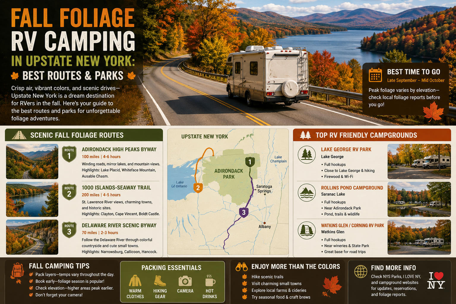 fall foliage rv camping